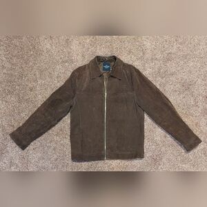 Faded Glory Men's Brown Suede Zip Jacket